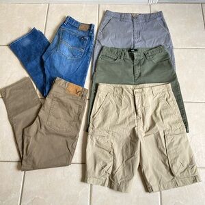 Bundle of men’s pants and shorts